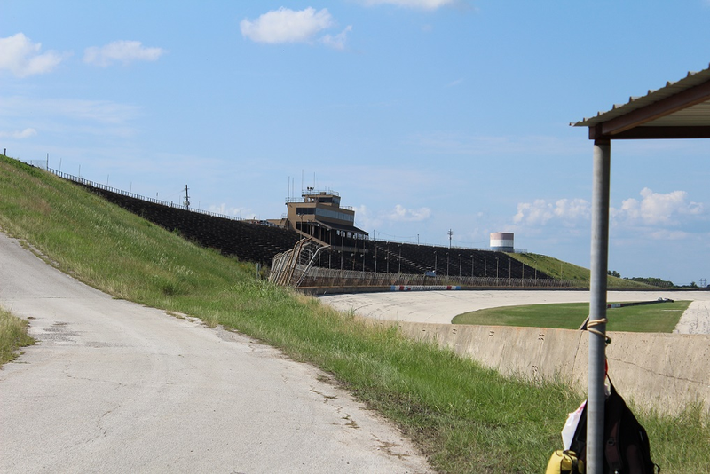Tired, collapsing, sagging grandstands.